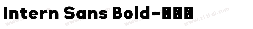 Intern Sans Bold字体转换